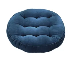 Fortykket fløjlsrund tatami pude （45*45cm） Starry sky blue