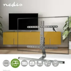 Fuld Motion TV Stand | 37 - 75 " | Maksimal vægt: 40 kg | Vipbar | Kan drejes | Justerbare forudfastsatte højder | Aluminium / Stål | Grå