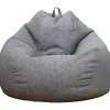 Fyldt dyreopbevaringspose (uden fyld) Ekstra blød sækkestolbetræk - Bomuldslinned Memory Foam Sækkestolbetræk,XL