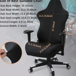 Gaming stolbetræk - 4 dele Cover/Gaming stolbetræk