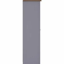 Garderobe - Panama - Grå - Massiv fyr - 80 x 50 x 171,5 cm Grå