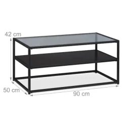 Glas sofabord