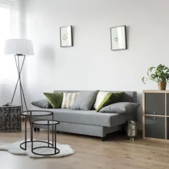 Glas sofabord sæt med 2 stk