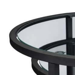 Glas sofabord sæt med 2 stk