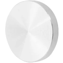 Glasplade adapter bordben, aluminium, rund, 50x8mm, sølv