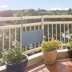 Grå Balkon Hængebord Sammenklappeligt