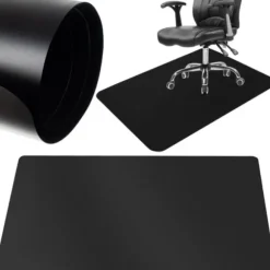 Gulvbeskyttelsesmåtte til Stol / Stolsmåtte - 90x130cm Black