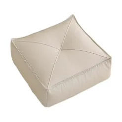 Gulvpude Terrassehynde Firkantet Dekorativ, Tatami Puder Gulv Siddehynde til Altan Kontorstol Yoga Børn Leg-Perfekt light gray