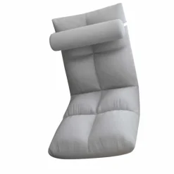 Gulvstol med ryglæn Foldbar Sofa Stol Sleeper Bed Sofa Lænestol Gulv Gaming Stol Meditationsstol til voksne Grå
