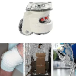 Gummifod 40f Fodniveaujusteringsudstyr Vognhjul 60 kg Bæreevne Møbelnivellering R