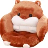 Hamster Siddepude Stol Pude Moderne Stol Puder Komfortabelt Sædeunderlag Dyr Pude, Dyb Brun