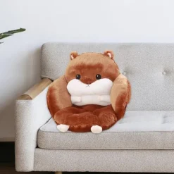 Hamster Siddepude Stol Pude Moderne Stol Puder Komfortabelt Sædeunderlag Dyr Pude, Dyb Brun