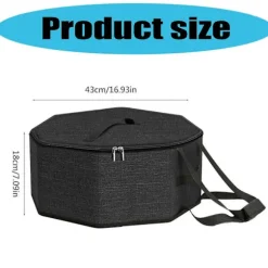 Hatteopbevaringsboks med stor kapacitet Cowboyhat Opbevaringstaske Rejsetaske Cowboyhat Holder Opbevaringsboks Organisatorer Holdbar Black