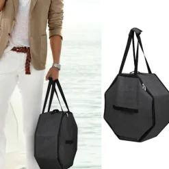 Hatteopbevaringsboks med stor kapacitet Cowboyhat Opbevaringstaske Rejsetaske Cowboyhat Holder Opbevaringsboks Organisatorer Holdbar Black
