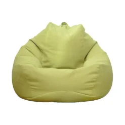 Helt ny ekstra stor sækkestol lænestol sofaovertræk indendørs doven lænestol til voksne børn-brun