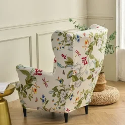 Highdi Strækbetræk til Strandmon Lænestol, Sæt med 2 Sofabetræk med Hyndebetræk, Lænestolsbeskytter Flor Y Hoja