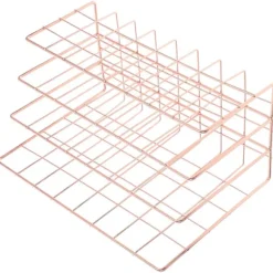 Hjemme Magasin Opbevaringsreol Skrivebord Post Organizer Minimalistisk Kontorbrug 24x15,5x11,5 cm Filsortering 1 stk Rose Gold 24.00X15.50X11.50CM