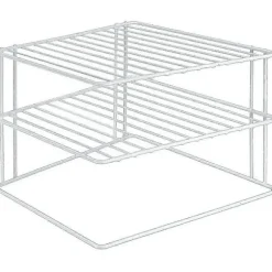 Hjørneskabsindsats, 2-lags, 23 x 23 x 20 cm, hvid