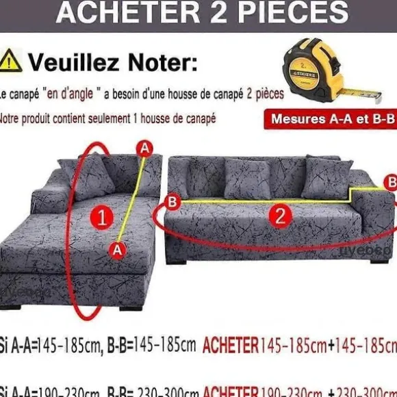 Hjørnesofabetræk L-formet sofabetræk Grå/Beige/Blå Stretch sofabetræk med Venstre/Højre Chaiselong Sofabeskyttelse 90-140cm