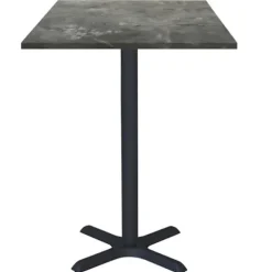 Højt bord 60 x 60 cm - Dina metalsten model Grå