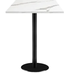 Højt bord 60 x 60 cm - Rom hvid marmor model Vit