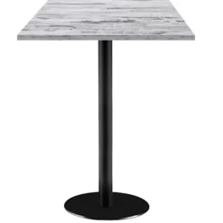 Højt bord 60 x 60 cm - Rom model islandsk eg Vit