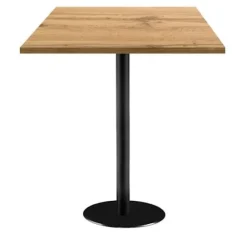 Højt bord 70 x 70 cm - Rom panser eg model brun