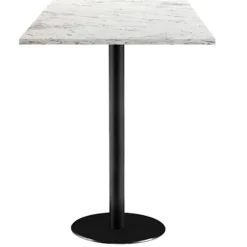 Højt bord 60 x 60 cm - Rome calacata marmor model Vit