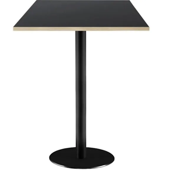 Højt bord 60 x 60 cm - sort Rom model med trækanter Svart