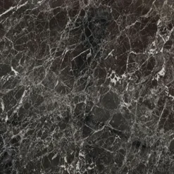 Højt bord 60 x 60 cm Rom bistro blank sort marmor Svart