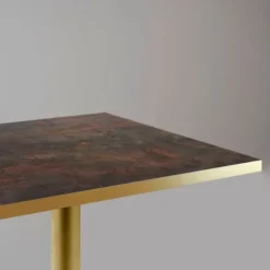 Højt bord 60 x 60 cm Rom bistro rust brun