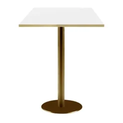 Højt bord 60 x 60 cm Rom hvid bistro Vit