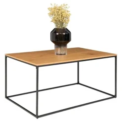 House Nordic Avery Sofabord Eg og Sort brun