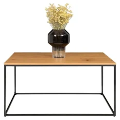 House Nordic Avery Sofabord Eg og Sort brun