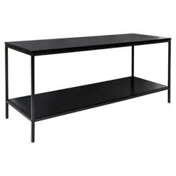 House Nordic TV stativ med 2 Avery hylder Sort 442759 Svart