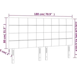 Hovedgærde - Eksklusivt Hus - Creme - Indbygget farvet LED - Højdejusterbar 180x5x118/128 cm Grädde