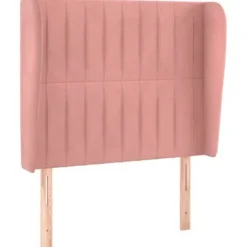 Hovedgærde - Eksklusivt Hus - Rosa Velour - Ører - Højdejusterbar Ros