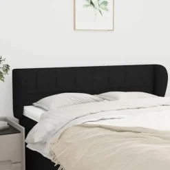Hovedgærde - Maison Exclusive - med ører - Sort - Højdejusterbar 147x23x78/88 cm Svart