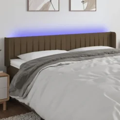 Hovedgærde - Maison Exclusive - Mørkebrun - Indbygget LED - 183 x 16 x 78/88 cm mörkbrun