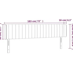 Hovedgærde - Maison Exclusive - Mørkebrun - Indbygget LED - 183 x 16 x 78/88 cm mörkbrun