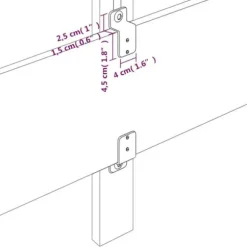 Hovedgærde - Maison Exclusive - Creme - 200x5x118/128 cm - Højdejusterbar Grädde
