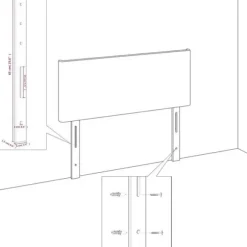 Hovedgærde - Maison Exclusive - Creme - 200x5x118/128 cm - Højdejusterbar Grädde