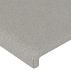 Hovedgærde - Maison Exclusive - Lys grå 160 x 5 x 78/88 cm - Indbygget LED - Højdejusterbar ljusgrått