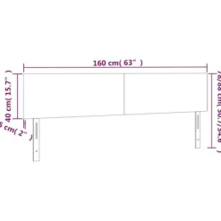 Hovedgærde - Maison Exclusive - Lys grå 160 x 5 x 78/88 cm - Indbygget LED - Højdejusterbar ljusgrått