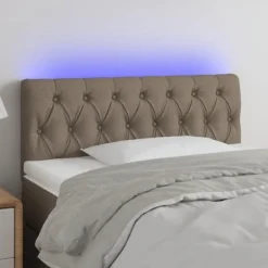 Hovedgærde - Maison Exclusive - Taupe 90x7x78/88 cm - Indbygget LED - Højdejusterbar mol