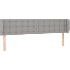 Hovedgærde - Maison Exclusive - Lys grå - 163×23×78/88 cm - Åndbart stof Ljusgrått