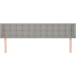 Hovedgærde - Maison Exclusive - Lys grå - 163×23×78/88 cm - Åndbart stof Ljusgrått