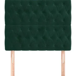 Hovedgærde - Maison Exclusive - Mørkegrøn fløjl - 90 x 7 x 118/128 cm - Justerbar højde Mörkgrön
