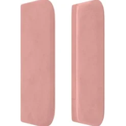 Hovedgærde - Med ører - Rosa velour - Robuste træben - Højdejusterbar Ros
