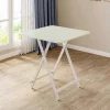 Hvidt 70x70cm Sammenklappeligt Spisebord i Træ